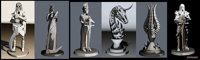 chess pieces full