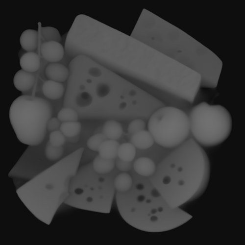 cheese and fruit platter height map