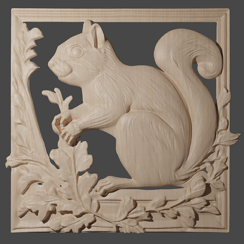 ai generated squirrel pattern render