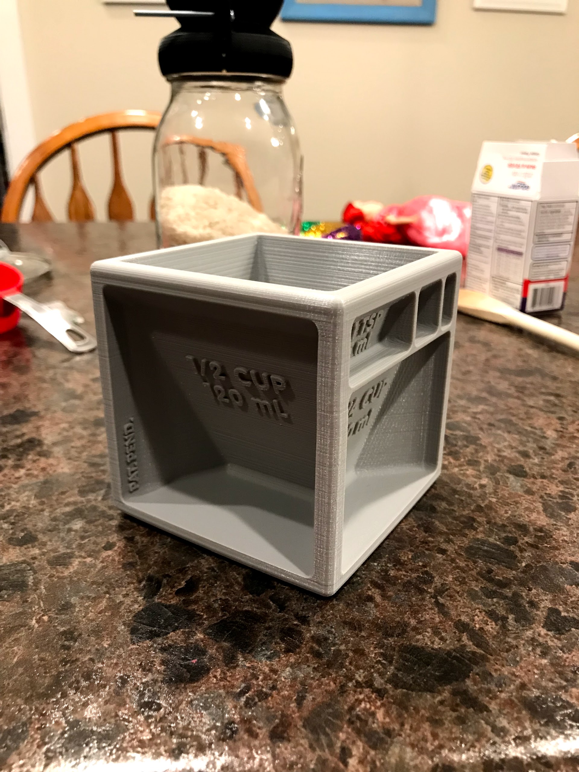 A measuring cube for the kitchen drawer! My wife's excited! Really